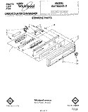 CONSOLE Diagram and Parts List for DU7800XS2  Whirlpool Dishwasher