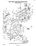 CONTROLS AND REAR PANEL Diagram and Parts List for LA7900XSW0  Whirlpool Washer
