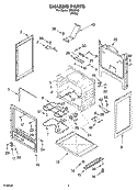 CHASSIS PARTS Diagram and Parts List for IME82302  Inglis Range