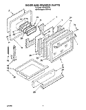 SECTION Diagram and Parts List for RS363PXYQ2  Whirlpool Range