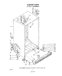CABINET Diagram and Parts List for EHD253SMWR0  Whirlpool Refrigerator