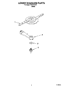 LOWER WASHARM PARTS Diagram and Parts List for TUD8700RQ1  Estate Dishwasher