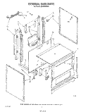 EXTERNAL OVEN Diagram and Parts List for SF310PERW1  Whirlpool Range