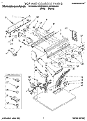 SECTION Diagram and Parts List for KEYE870BWH1  KitchenAid Dryer