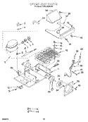 UPPER UNIT Diagram and Parts List for KBRC36MHS01  KitchenAid Refrigerator