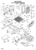 UNIT PARTS Diagram and Parts List for 6GD25DCXHS05  Whirlpool Refrigerator