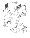 UNIT, OPTIONAL Diagram and Parts List for CT18AKXJW01  Crosley Refrigerator
