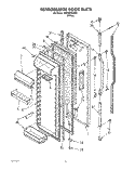 Part Location Diagram of 1125733 Whirlpool DOOR-COMP
