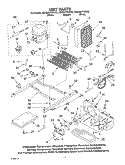 UNIT Diagram and Parts List for KSRG27FKWH02  KitchenAid Refrigerator