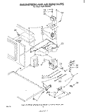 MAGNETRON AND AIR FLOW Diagram and Parts List for RM973BXPT0  Whirlpool Microwave Oven Combo
