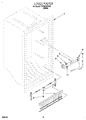 LINER, LIT/OPTIONAL Diagram and Parts List for TVF15FRDW01  Whirlpool Freezer