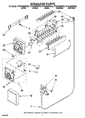 ICEMAKER PARTS Diagram and Parts List for KTRA22EMBT02  KitchenAid Refrigerator