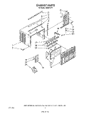 CABINET Diagram and Parts List for AR0501XT1  Whirlpool Air Conditioner