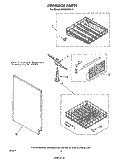 DISHRACK Diagram and Parts List for DU5003XL0  Whirlpool Dishwasher