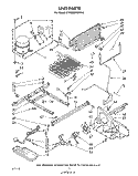 UNIT Diagram and Parts List for ET22MKXLWR0  Whirlpool Refrigerator