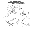 TOP VENTING PARTS, OPTIONAL PARTS Diagram and Parts List for KESI901PBL01  KitchenAid Range
