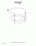 HEATER PARTS Diagram and Parts List for IWU98660  Inglis Dishwasher