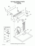Part Location Diagram of W10443875 Whirlpool HARNESS, WIRING