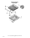 DISHRACK Diagram and Parts List for DU8300XX3  Whirlpool Dishwasher