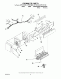 ICEMAKER PARTS Diagram and Parts List for GI7FVCXXA00  Whirlpool Refrigerator