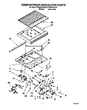 COMPARTMENT SEPARATOR Diagram and Parts List for KTRS20MAWH01  KitchenAid Refrigerator