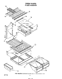 SHELF Diagram and Parts List for ET20NKXSW10  Whirlpool Refrigerator
