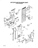 AIR FLOW AND RESERVOIR Diagram and Parts List for KSSS42DAX03  KitchenAid Refrigerator