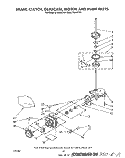 BRAKE, CLUTCH, GEARCASE, MOTOR AND PUMP Diagram and Parts List for LT7000XTF1  Whirlpool Washer Dryer Combo