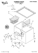 SECTION Diagram and Parts List for EH100FXKQ00  Whirlpool Freezer