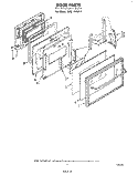 LINER Diagram and Parts List for RJM1870P1  Whirlpool Microwave Oven Combo