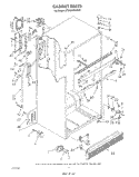 CABINET Diagram and Parts List for ET20GKXWN00  Whirlpool Refrigerator