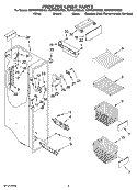 FREEZER LINER PARTS Diagram and Parts List for KSRP22FSMS02  KitchenAid Refrigerator