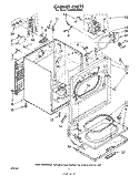 SECTION Diagram and Parts List for LE9800XMW2  Whirlpool Dryer