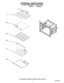 INTERNAL OVEN PARTS Diagram and Parts List for KEBK101BBL00  KitchenAid Wall Oven