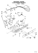 CONTROL Diagram and Parts List for ED2GTQXKQ00  Whirlpool Refrigerator
