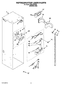 REFRIGERATOR LINER PARTS Diagram and Parts List for KSSC42FTS00  KitchenAid Refrigerator