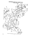 CONTROLS AND REAR PANEL Diagram and Parts List for LA6400XPW1  Whirlpool Washer