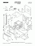OVEN PARTS Diagram and Parts List for IBS330PWM00  Whirlpool Wall Oven