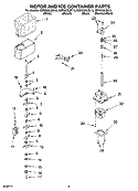 MOTOR AND ICE CONTAINER PARTS Diagram and Parts List for KSRK22ILBL13  KitchenAid Refrigerator