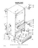 Part Location Diagram of 989910 Whirlpool Center Rail (Avocado)