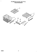 FREEZER SHELF Diagram and Parts List for KSSS36DBW00  KitchenAid Refrigerator