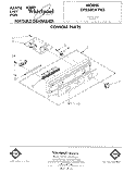 CONSOLE Diagram and Parts List for DP8500XTN0  Whirlpool Dishwasher