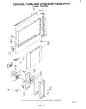 CONTROL PANEL AND UPPER OVEN DOOR Diagram and Parts List for SE950PSKW1  Whirlpool Range