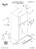 CABINET Diagram and Parts List for ET18NKXFN01  Whirlpool Refrigerator