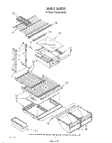 SHELF Diagram and Parts List for ET20NKXSW20  Whirlpool Refrigerator