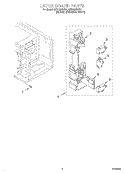 LATCH BOARD Diagram and Parts List for MT3135SHQ1  Whirlpool Microwave