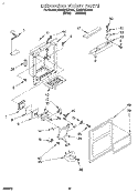 DISPENSER FRONT Diagram and Parts List for ED22ZRXDW01  Whirlpool Refrigerator