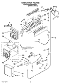 ICEMAKER PARTS Diagram and Parts List for KSSS48FMXO3  KitchenAid Refrigerator