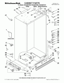 CABINET PARTS Diagram and Parts List for KSSS48QTB04  KitchenAid Refrigerator