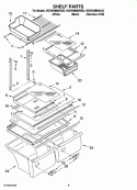 SHELF PARTS Diagram and Parts List for W2RXNMMWL00  Whirlpool Refrigerator